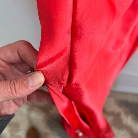 Red Jeweled Prom Dress - Picture 6 of 9